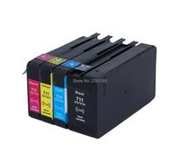 ELUPNMF 4 Colores compatibles con el Cartucho de Tinta 711 para Usar con los Suministros de Impresora de la Serie T120 T520 para el número de Pieza 711