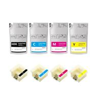 ELUPNMF 4PC T7412 T7413 T7414 T741X HDK Bolsa de Tinta de sublimación Compatible con F6000 F6070 F6200 F6270 F7000 F9200 F9270 F6080 F6280 Impresora(C M Y HDK)