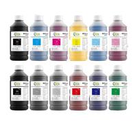 ELUPNMF Cartucho de Tinta 12 Colores 1000ml Compatible con PFI-706 PFI-306 PFI-301 PFI-206 PFI-101 PFI-106 PFI-704 PFI-701 PFI-702 PFI-8706 IPF 8400 9400 8300 8310 8000 9000 645 6400