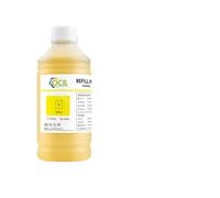 ELUPNMF Cartucho de Tinta de Pigmento de 1000ml Compatible con reemplazo de Impresora DesignJet T730 T830 T850 T950 para 728 738 MK C M Y(1000ml Y)