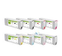 ELUPNMF Cartucho De Tinta Juego De 8 Colores 771 773 Tinta Pigmentada con Chip Regenerado 775 Ml Cada Uno Compatible con DesignJet Z6200