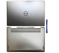 ELUPNMF Componentes Plateados de la Caja del portátil compatibles con 15D 7000 Series 7570 7573 7580 Cubierta Trasera LCD sin Contacto Bisel Frontal Caja Inferior del reposamanos 0G3CRP(AD Cover)