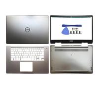 ELUPNMF Componentes Plateados de la Caja del portátil compatibles con 15D 7000 Series 7570 7573 7580 Cubierta Trasera LCD sin Contacto Bisel Frontal Caja Inferior del reposamanos 0G3CRP(ABCD Cover)