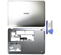 ELUPNMF Cubierta Trasera LCD Compatible con reposamanos y Carcasa Inferior para 440 G4 445 G4 Modelo 905702-001(AD Cover)