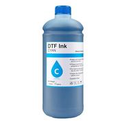 ELUPNMF Película Pet de Tinta DTF de 1000ML para impresión por Transferencia térmica Compatible con I3200 P800 L1800 1390 L800 L805 1430 3880 Calidad estándar(Cyan)