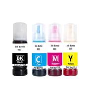 ELUPNMF Recambio de Tinta de Tinte 003 Compatible con Impresora L3110 003 3110 3100 3101 3110 3150 5190(4PCS)