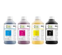 ELUPNMF Recarga de Tinta pigmentada de 500ml X 4 Uds Compatible con 973 973X PageWide 452dw 452dn 477dw 477dn 552dw 577dw 577z P55250dw P57750dw Tinta CISS