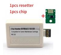 ELUPNMF Reiniciador y Chip del Chip del Tanque de Mantenimiento Compatible con TC5200 TC5200M TC20 TC 5200 5200M 20(1set Resetter Chip)