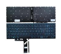 ELUPNMF Teclado Compatible con L340 17 L340 15 L340 17IRH L340 15IRH Retroiluminado Azul Español SP Francés FR AZERTY Brasileño BR(French Keyboard)