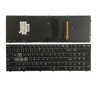 ELUPNMF Teclado Compatible con portátil retroiluminado en inglés P650HS-G P651HS-G P650HP6-G P671HP6-G P650RP6 P650RP6-G P651HP3-G