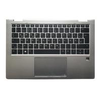 ELUPNMF Teclado portátil Compatible FR GR CF para X360 1030G3 1030 G3 con Parte de reemplazo de Panel táctil retroiluminado(Canadian French)