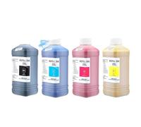 ELUPNMF Tinta Eco Solvente 1000ml 4pc Compatible con Roland Mimaki Mutoh TX800 4720 I3200 5113 DX4 DX5 DX6 DX7 XP600