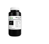 ELUPNMF Tinta LED 1000ML GH2220 GH 2220 Tinta de curado Compatible con Cabezal de impresión GH 2220 K C M Y Blanco(Hard-1000ML-BK)