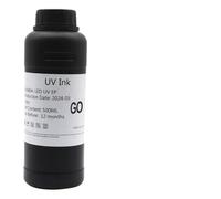 ELUPNMF Tinta LED de 500ml Compatible con Impresora modificada con Cabezal de impresión 1390 R1800 R1900 TX800 XP600 L800 L1800 L805 DX5 DX7 DX10 DX4 DX6(500ML Hard Gloss)