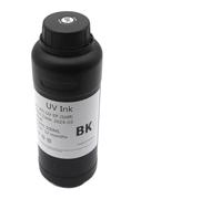 ELUPNMF Tinta LED de 500ml Compatible con Impresora modificada con Cabezal de impresión 1390 R1800 R1900 TX800 XP600 L800 L1800 L805 DX5 DX7 DX10 DX4 DX6(500ML Hard BK)