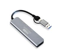 ELUTENG Capturadora Video HDMI 4K a USB A/C 3.0 Tarjeta Capture 1080P HD Grabber de Audio de Video para Juegos Transmisión Enseñanza Videoconferencia Compatible con PC Switch PS5 Xbox MacBook iPad