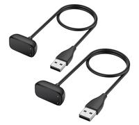 ELUTENG Cargador Compatible con Fitbit Charge 6/5/Luxe, Cargador de 3.3 FT/1M Reemplazo para Cable de Carga Magnética USB Cable de Carga Portátil Rápida para Charge 5/6/Luxe Fitness Tracker (2)