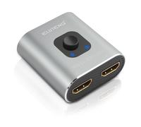 ELUTENG HDMI Splitter 4K@60Hz, 1 In 2 out Distribuidor HDTV Divisor HDMI 1 Entrada 2 Salidas HDCP 4K 3D UHD 1080P Compatible con Xbox, PS4, Roku, Firestick, HDTV y Apple TV