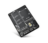 ELUTENG M.2 NGFF/MSATA a SATA 3.0 Adaptador, 2 en 1 Adaptador Convertidor Carcasa con Interruptor, Admite Msata/M.2 NGFF 2280 2260 2242 2230 (No Admite NVME SSD M-Key)