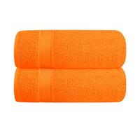 Elvana Home Juego de 2 Toallas de baño de algodón de Gran tamaño de 28 x 55 Pulgadas, Toallas de baño Grandes, Ultra absorbentes, compactas, de Secado rápido y Ligeras, Ideales para Gimnasio, Viajes,