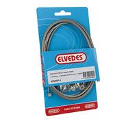 Elvedes Cable Freno de Tambor Kit de fijación Frontal de Acero Inoxidable con Tornillo - Plata