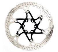 Elvedes Disco Flotante FX18 montaña/Carretera/E-Bike ø180 mm Negro Freno Ciclo Unisex, Plata