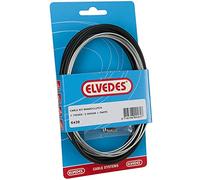 Elvedes Kit de Cable de Freno para Boquilla Trasera de Acero galvanizado - Negro