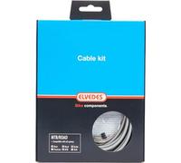 Elvedes - Kit de frenado Completo con Fundas y Cables para Adulto, Color Plateado