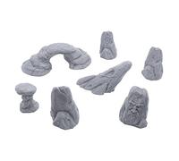 Elven Rock Formations by Makers Anvil, 3D impreso tablero RPG paisaje y terreno de juego de guerra para miniaturas de 28 mm