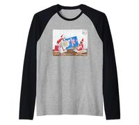 Elves Behavin' Badly Elf Rice Pops Shoe Broma Navidad Camiseta Manga Raglan