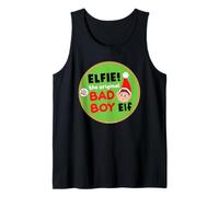 Elves Behavin' Badly Elfie Original Bad Boy Elf Christmas Camiseta sin Mangas
