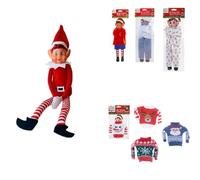 Elves Behavin' Badly - Juego de 1 Peluche 30cm de Elfo con Cuerpo Suave y Cabeza de Vinilo para Niños y 1 Accesorio(Traje,Disfraz,Envio azal)