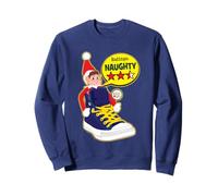 Elves Behavin' Badly Shoe Train Naughty Rating Navidad Sudadera