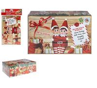 Elves Behaving Badly - Caja de almacenamiento de elfos navideños, 26,5 cm, 50565344229