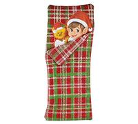 Elves Behaving Badly Saco de dormir con diseño de elfo navideño