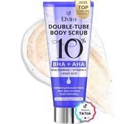 Elvira KP Bump Eraser - Exfoliante corporal exfoliante para queratosis pilaris, piel suave con 10% AHA/BHA y niacinamida, hidratante e iluminador, productos para el cuidado corporal, limpieza profunda