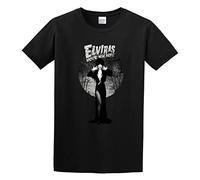 Elvira Mistress of The Dark Movie Poster Hip Hop Cool Logo Unisex 100% Cotton Short-Sleeve T-Shirts Black M