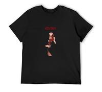 Elvira Mistress of The Dark V24 Movie Poster T-Shirt Man's Fashion Cotton Black Clothes, Negro , L