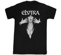Elvira T-Shirt Logo Mistress of The Dark tee Black 3XL
