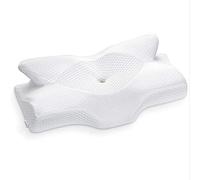 Elviros Funda de Almohada de Espuma Viscoelástica con Contorno Cervical, Funda de Almohada Reemplazable
