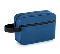 Elviros Neceser de viaje para hombres y mujeres, kit colgante para bolsa de afeitado y accesorio cosmético, Azul marino