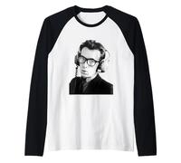 Elvis Costello Viendo el Retrato de la era de los Detectives 1977 Camiseta Manga Raglan