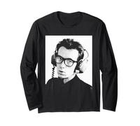 Elvis Costello Viendo la era de los Detectives 1977 Retrato Manga Larga