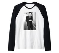 Elvis Costello Viendo la Foto de la era de los Detectives 1977 Camiseta Manga Raglan