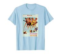 Elvis Presley ama un Poco Camiseta, Hombre, Azul Bebé, 3XL