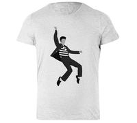 Elvis Presley Camiseta Básica Algodón Gris Mujer Basic Cotton Grey Women's T-Shirt