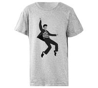 Elvis Presley Camiseta Infantil Básica Algodón Gris Cotton Child T-Shirt Grey Kid