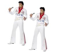 Elvis Presley Disfraz Mujer Hombre Elvis 1960s Disfraz Estrella de Rock Elvis