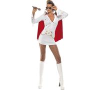 Elvis Presley Disfraz Mujer Hombre Elvis 1960s Disfraz Estrella de Rock Elvis