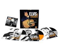 ELVIS PRESLEY - ELVIS IS BLACK (LIMITED HALF/HALF EFFECT ORANGE; SILVER & WHITE/BLACK) RSD 2023 3LP [Vinilo]